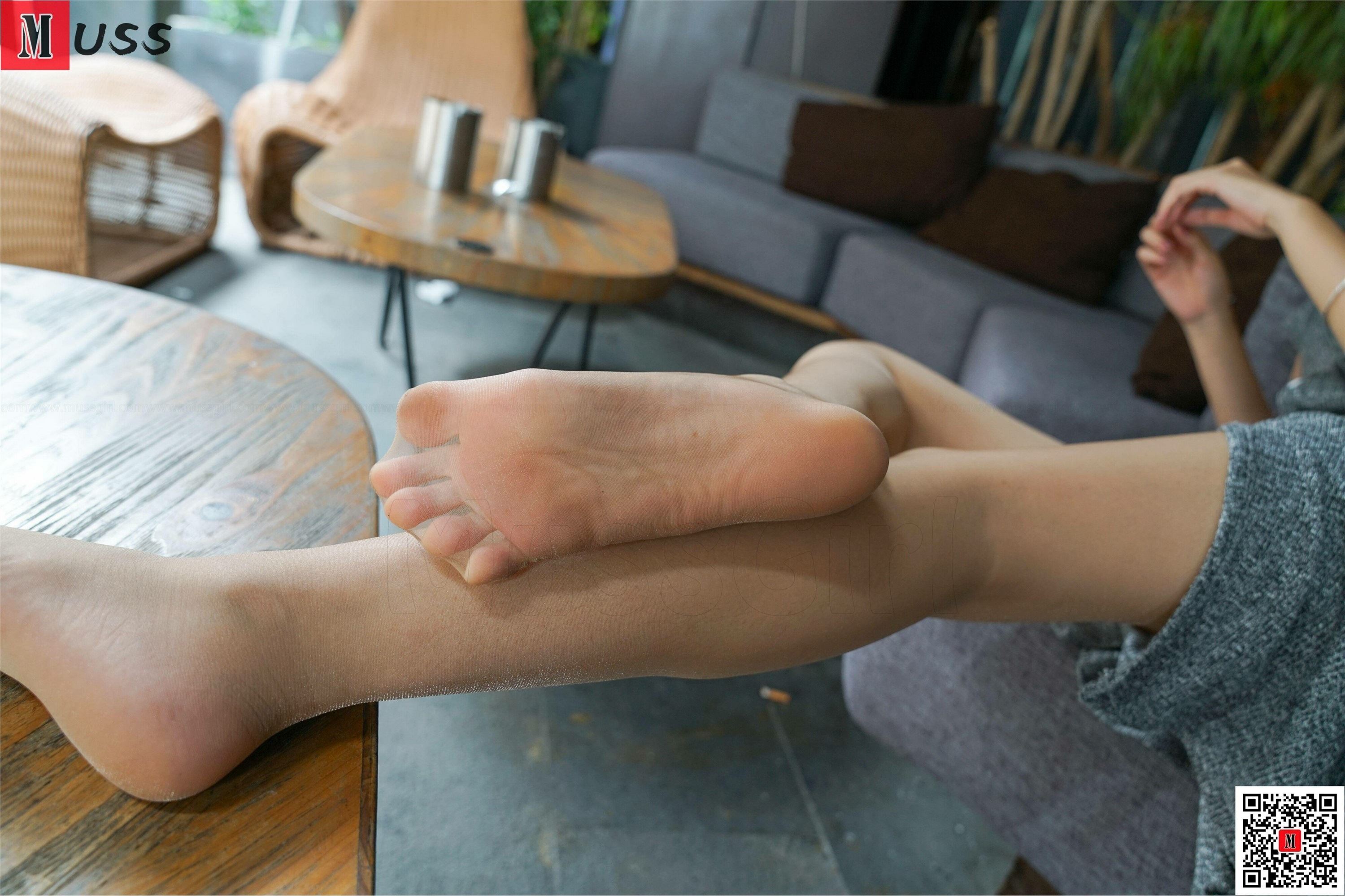 MussGirl慕丝女郎  NO.181 灰色连衣裙肉丝